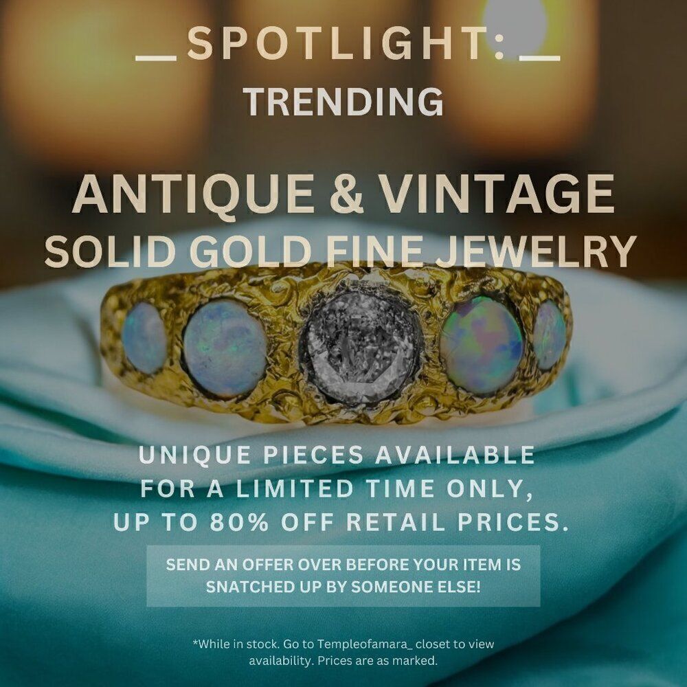 Vintage Estate & Antique Fine Jewelry Sale! Solid Gold 10k 14k 18k Fast Shipping
